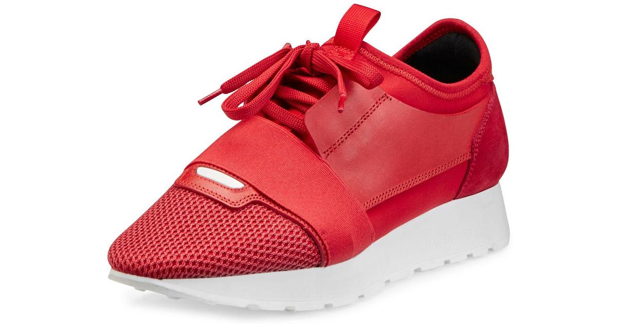 balenciaga mixed media trainer sneaker