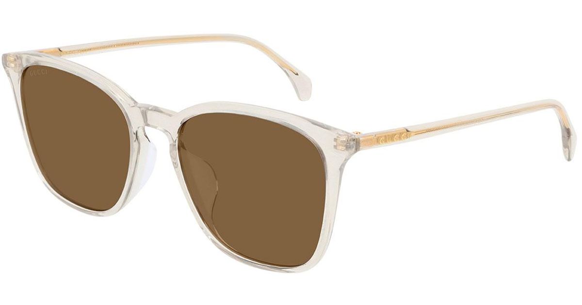 gucci men's square acetate frame sunglasses