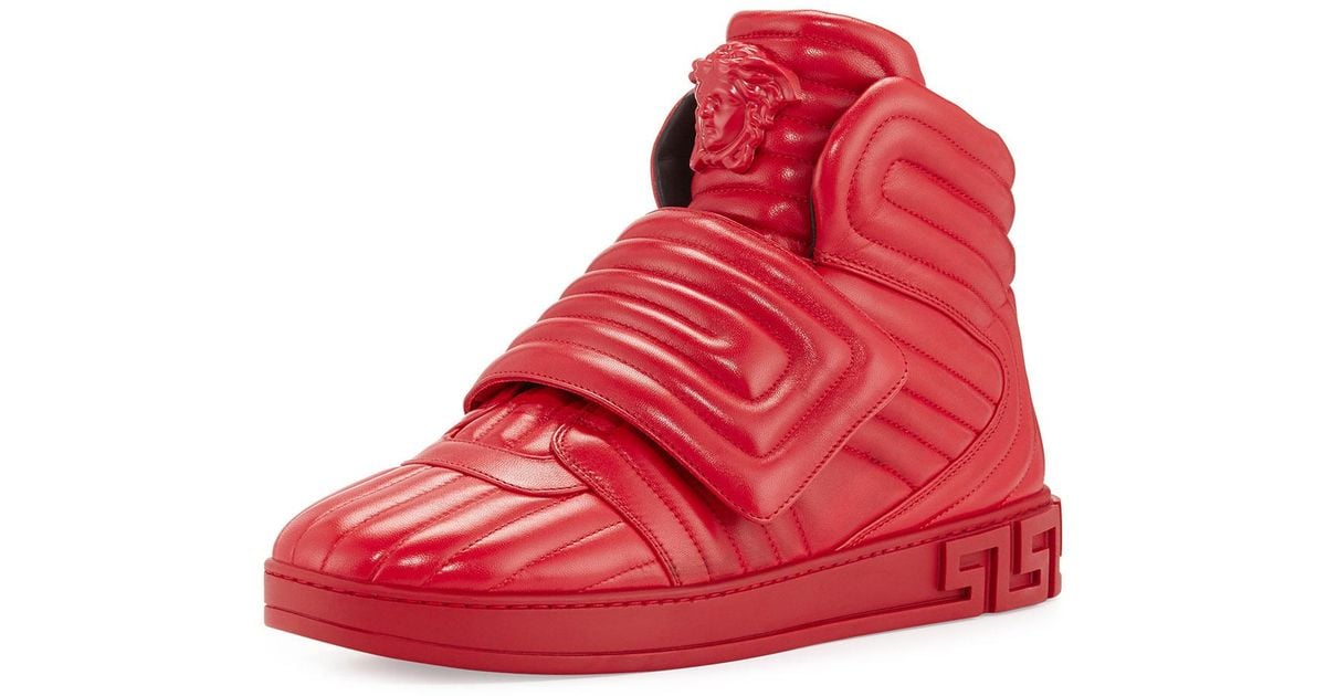 red high top sneakers mens