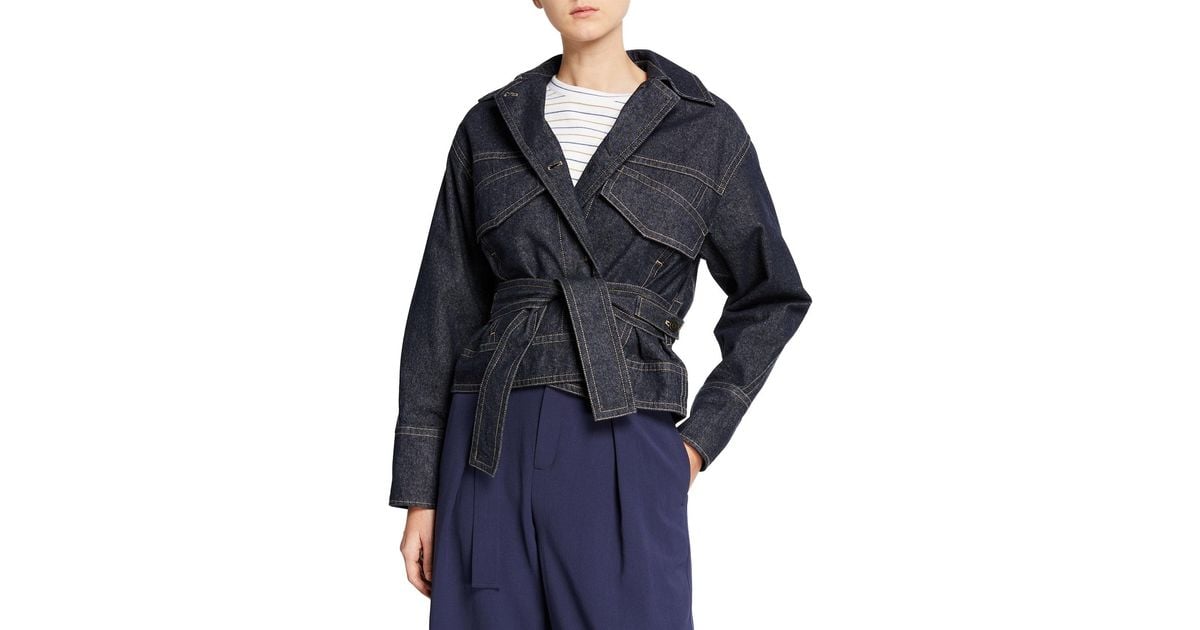 vince denim utility jacket
