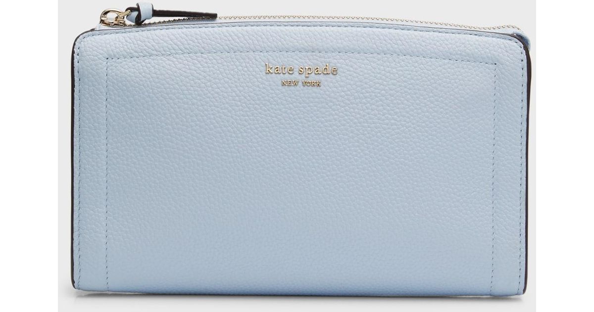 Kate Spade Knott Small Pebbled Leather Crossbody Bag in Blue Lyst