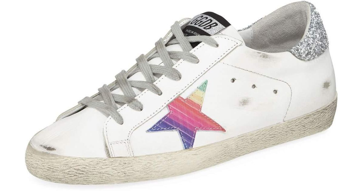 golden goose neon sneakers