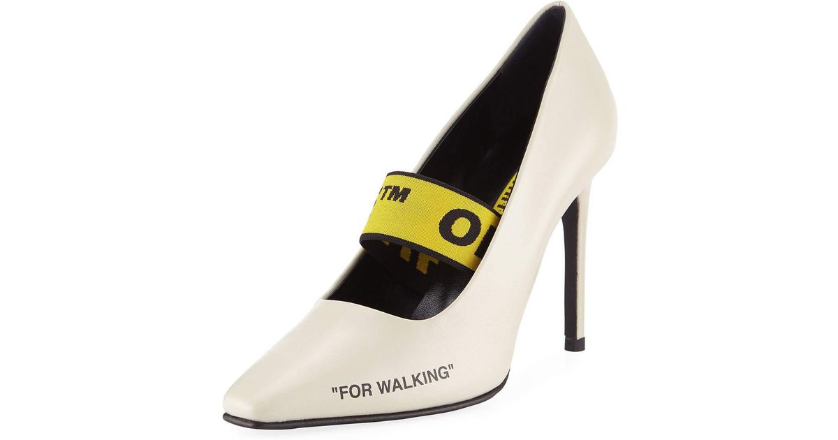 off white for walking pumps