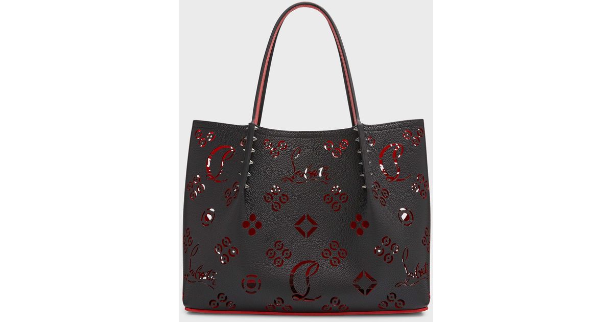 Christian Louboutin Cabarock Small Loubinthesky Perforated Tote Bag in ...