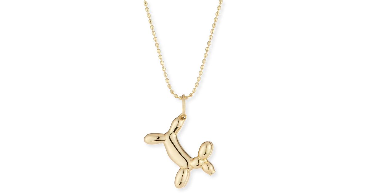 balloon dog necklace