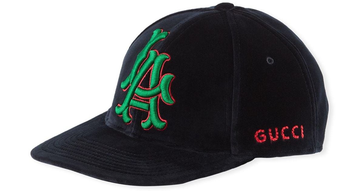 gucci velour hat