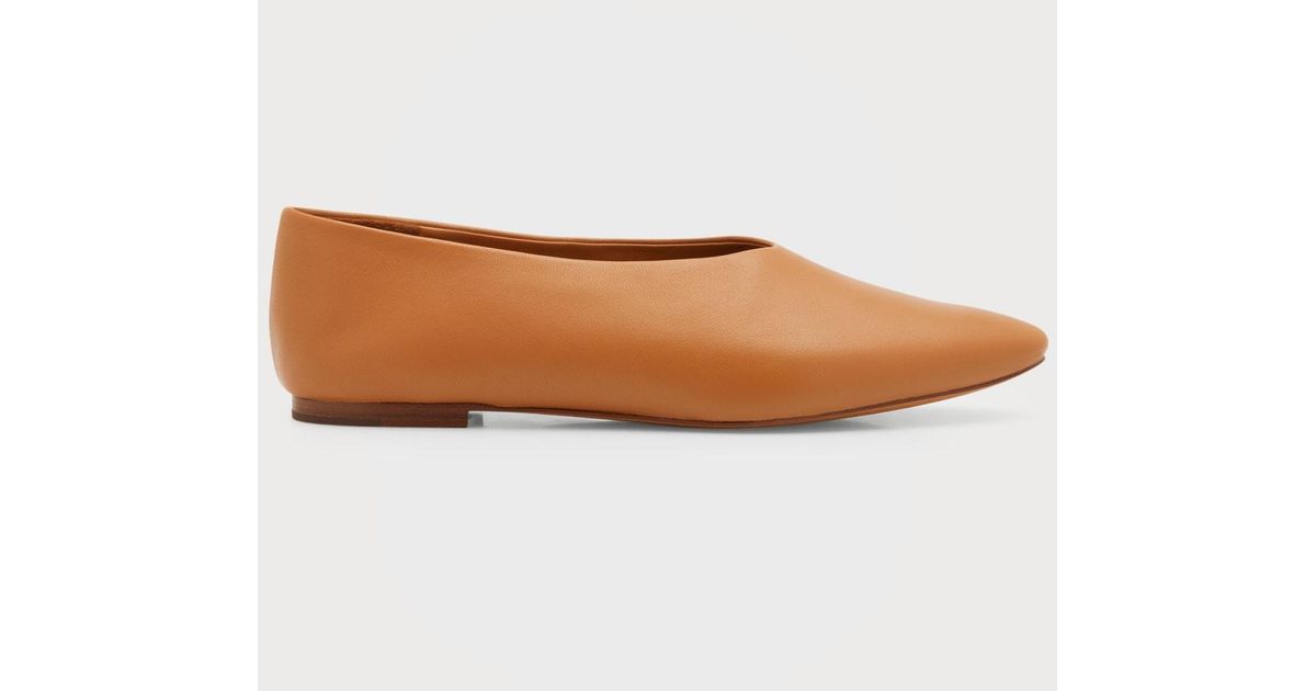 vince behati leather flat