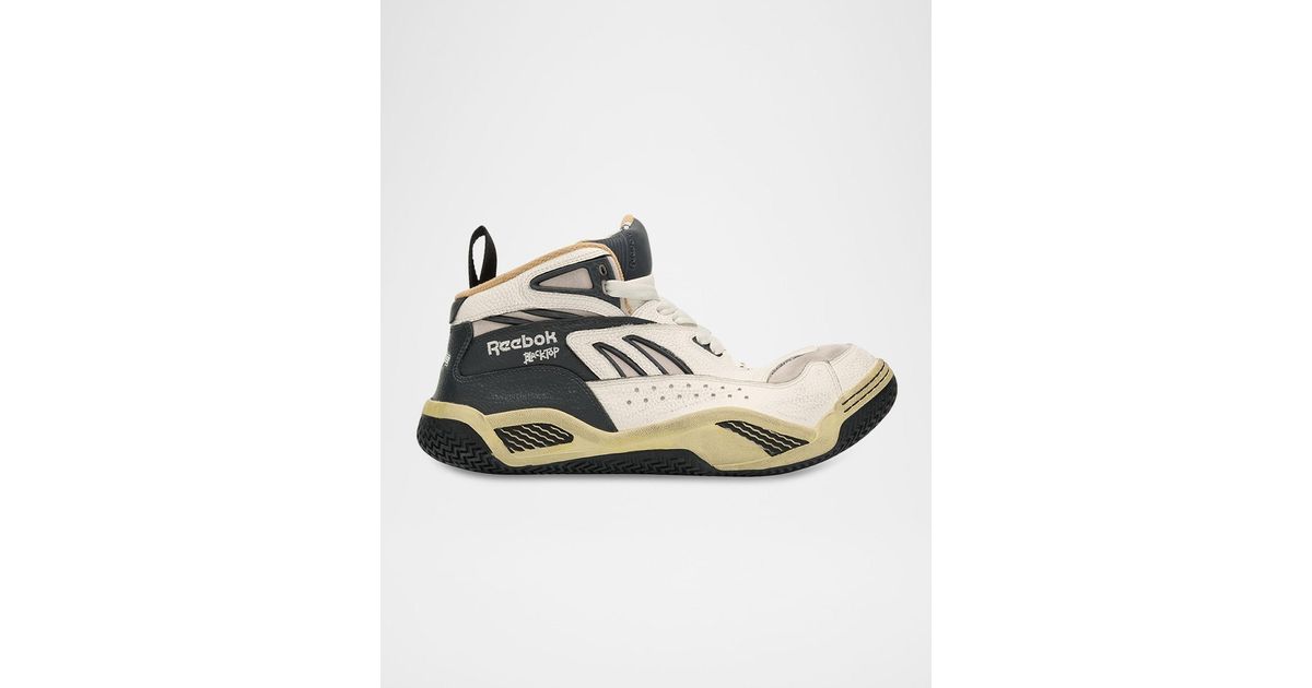 Reebok X Hed Mayner & Apos;S Blacktop Leather High-Top Sneakers in