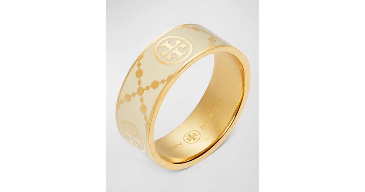 Milgrain Logo Ring | Jewelry & Watches | Tory Burch