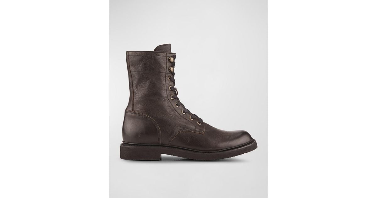 Frye combat sale boots mens