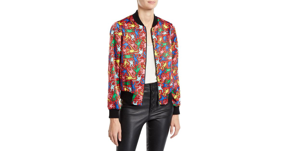 keith haring bomber jacket