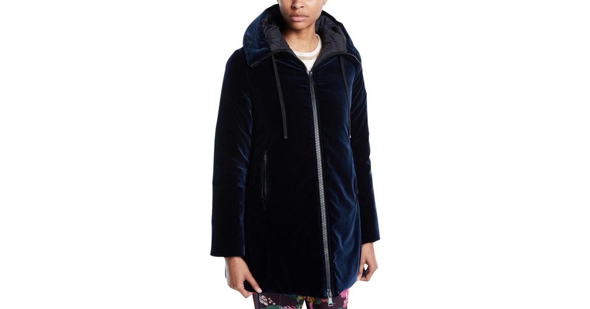 velvet coat with hood