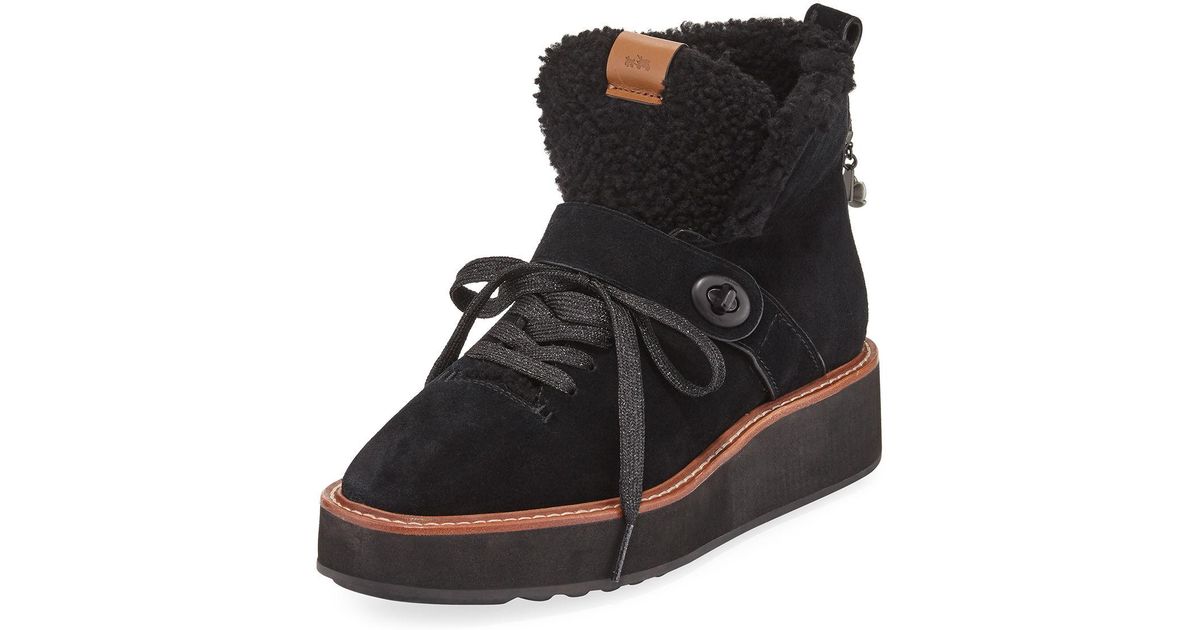coach suede boots