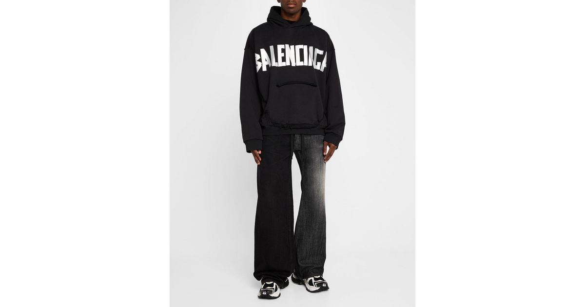 Balenciaga Men's Fifty Fifty Jeans Multicolor