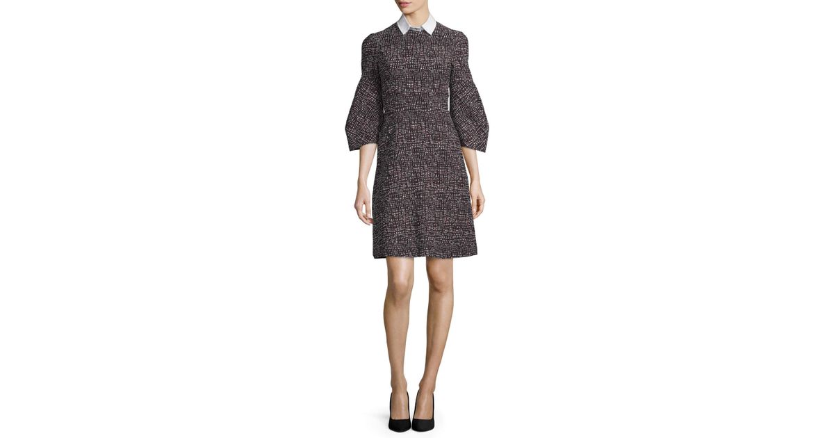 a line frock with collar