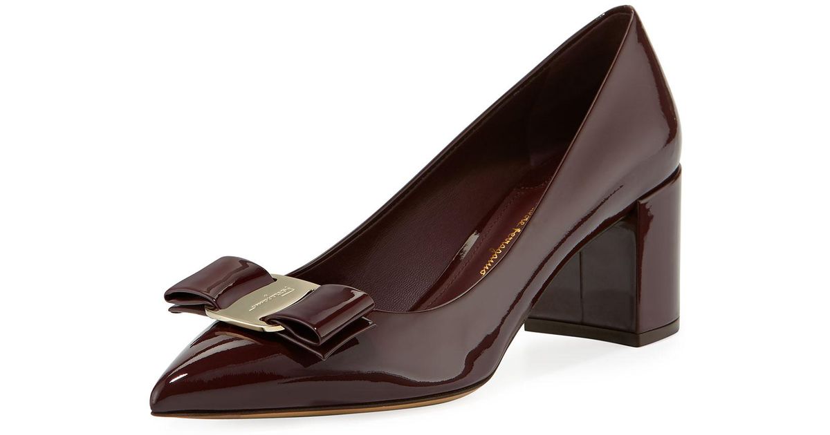 ferragamo block heels