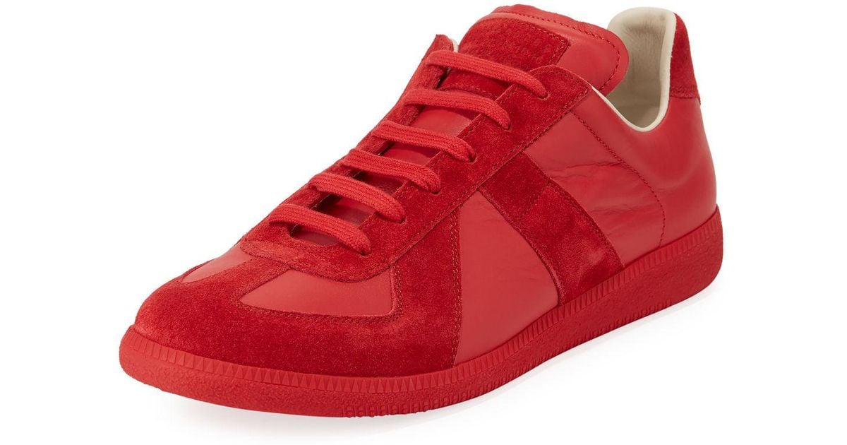 red low top maison margiela