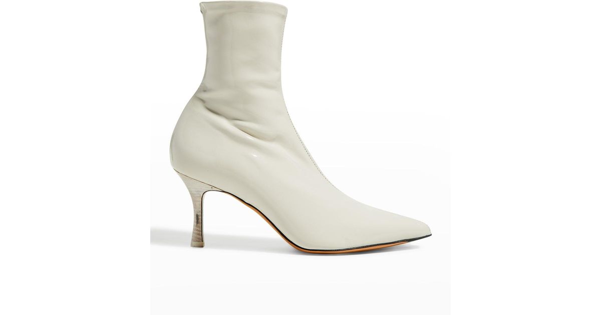 Rag & Bone Brea Glove Stiletto Ankle Boots in White | Lyst