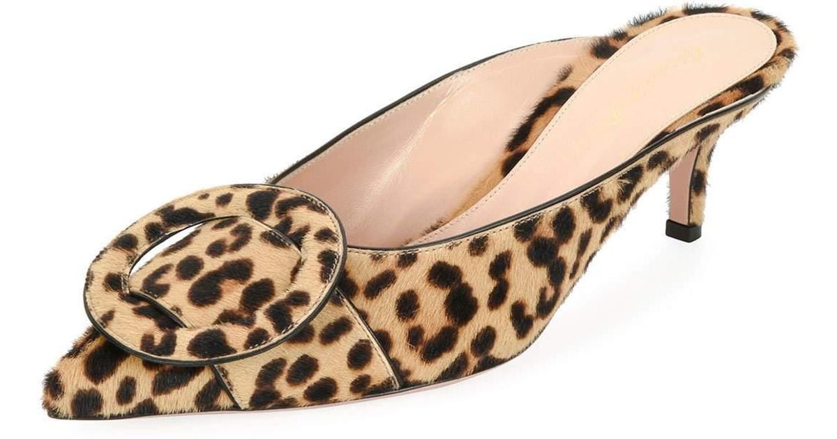 gianvito rossi leopard mules