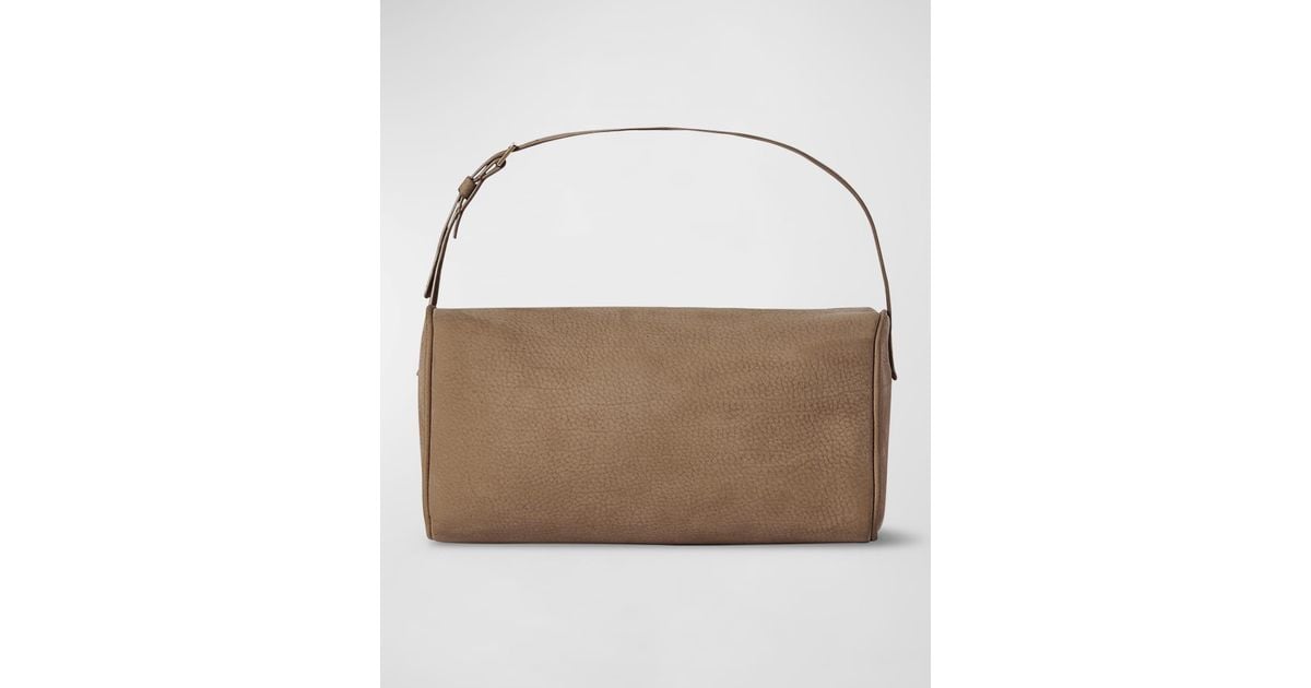 The Row 90s Shoulder Bag In Nubuck Leather in Brown | Lyst