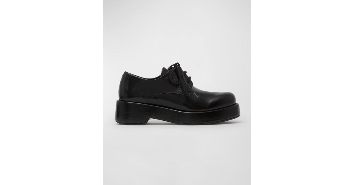 Paloma Barceló Lucian Malory Leather Derby Loafers in Black | Lyst