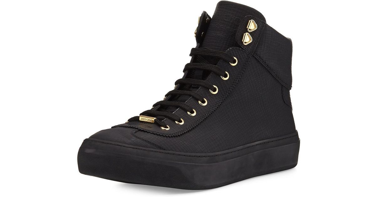 jimmy choo high top sneakers
