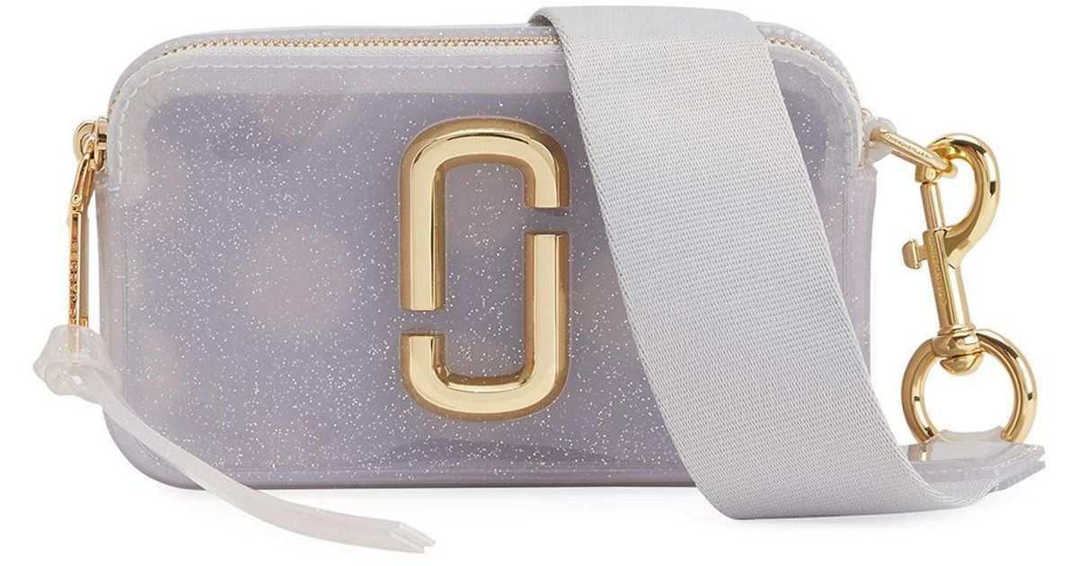 Marc Jacobs The Jelly Glitter Snapshot Crossbody Bag in Metallic Lyst