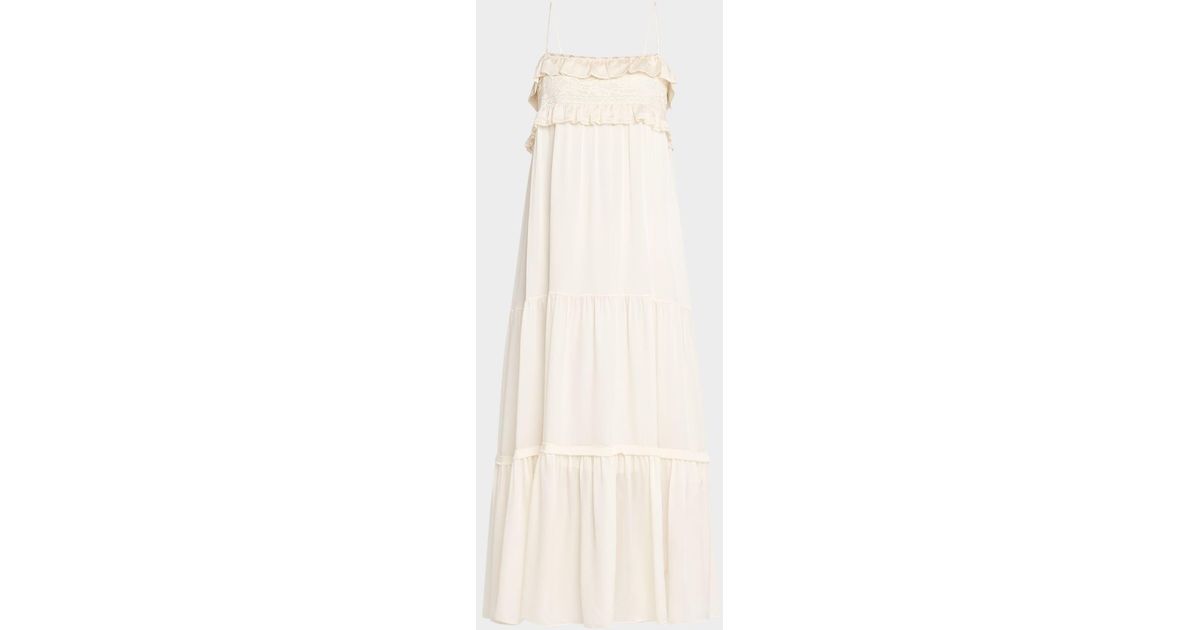 Chloe Embroidered Ruffle Sleeve Dress