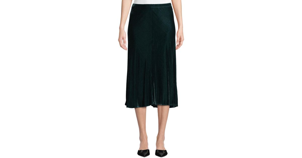 eileen fisher velvet bias skirt