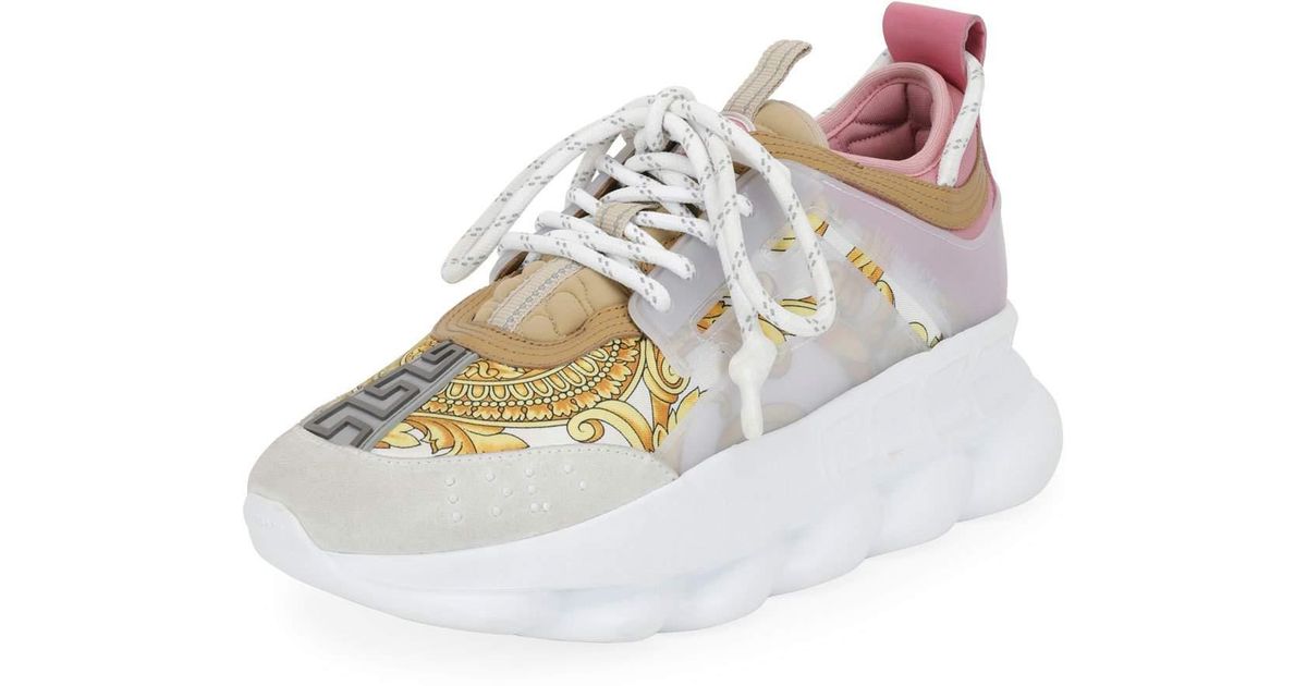 versace sneakers pink