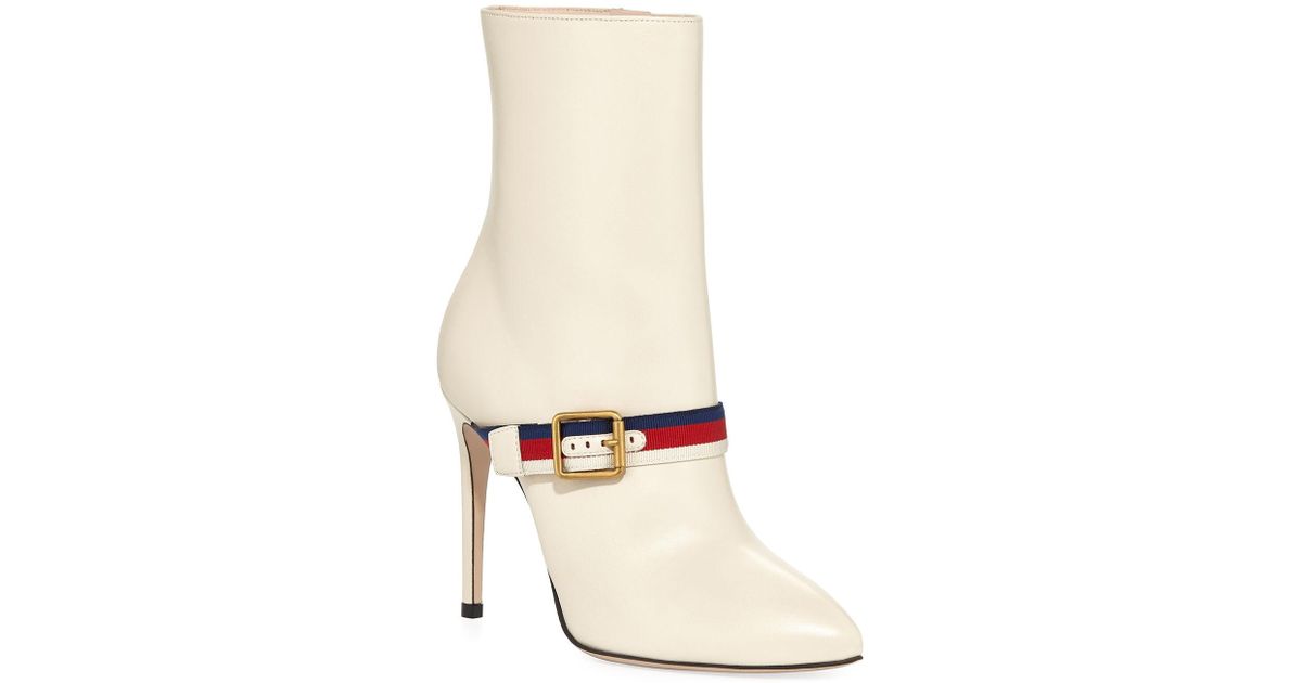 gucci white boot
