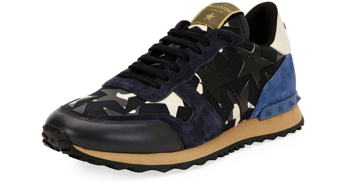 mens blue valentino trainers factory 