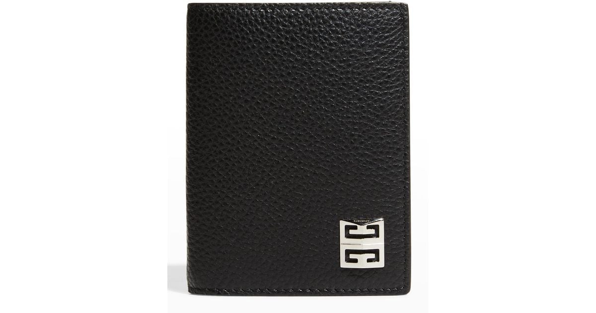 Givenchy 4g Leather Bifold Card Holder in Black for Men Lyst