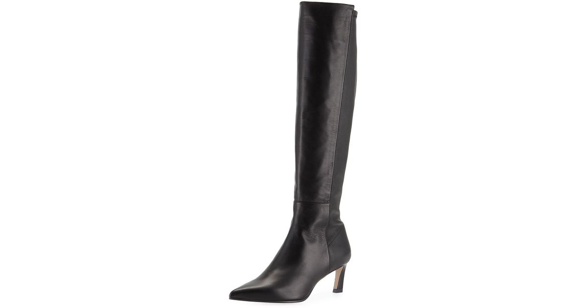 stuart weitzman demi 75mm leather knee boots