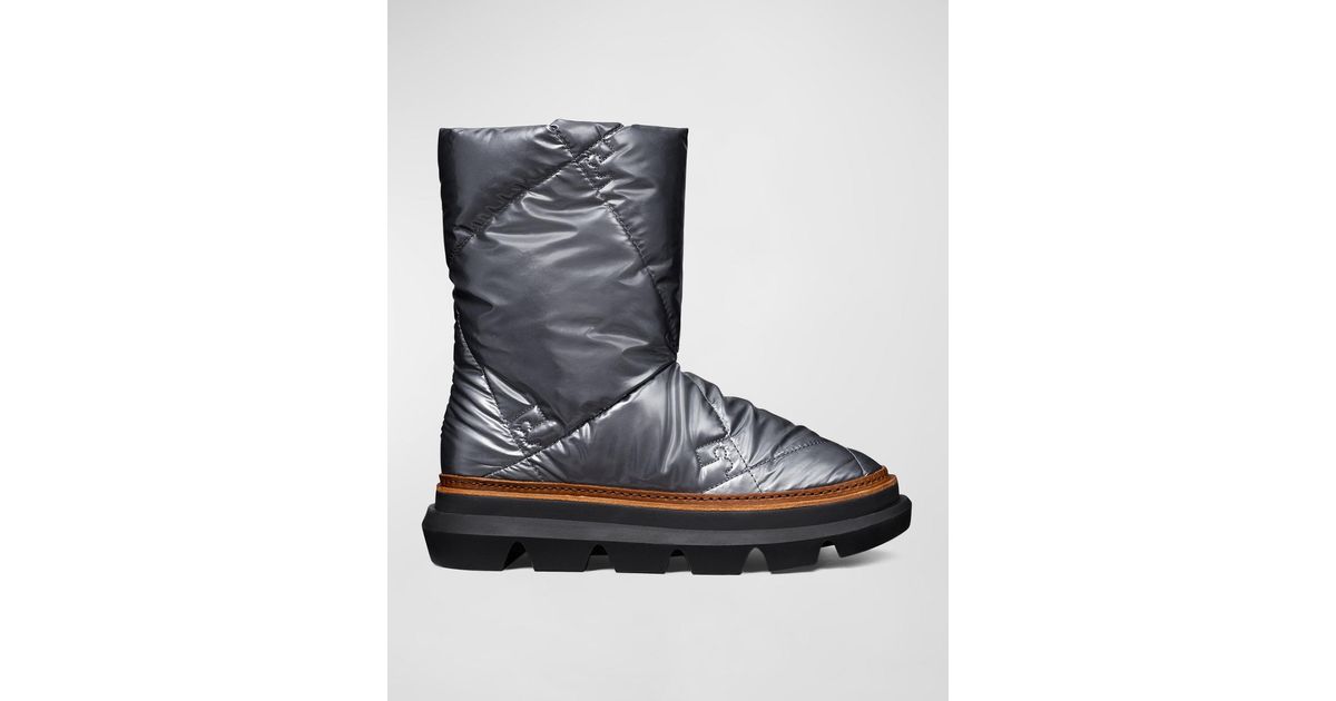 Tory Burch Sleeping Bag Quilted Winter Booties in Black Lyst