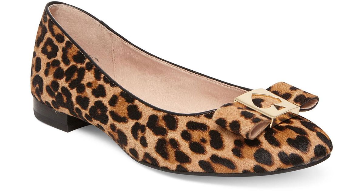 kate spade leopard flats with bow