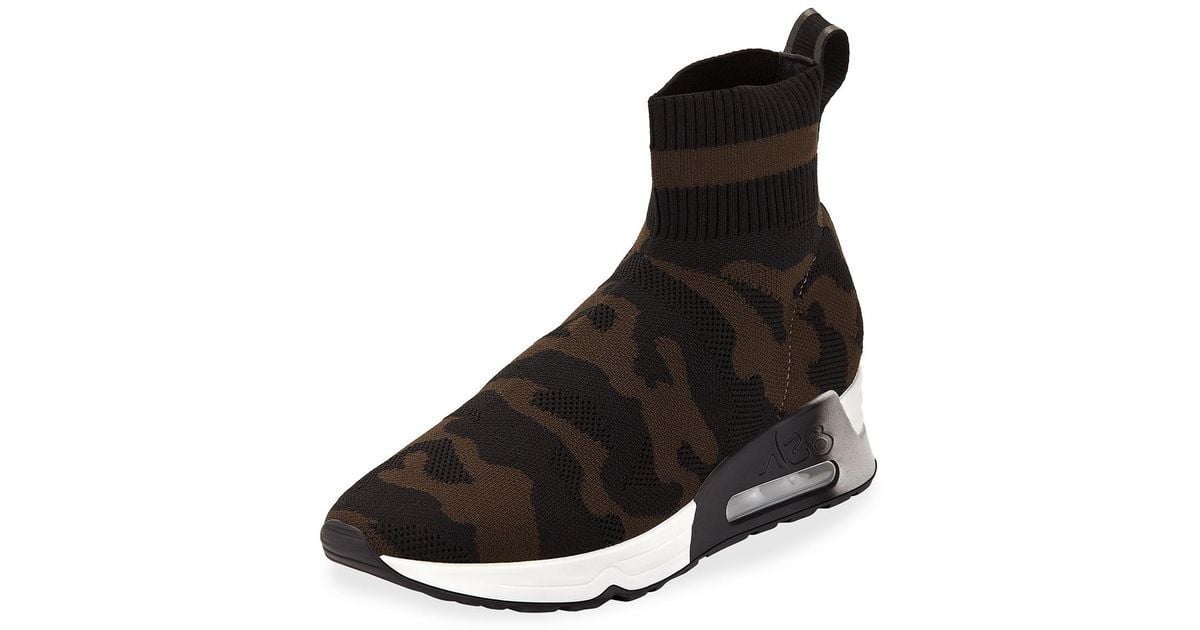 knit high top sneakers