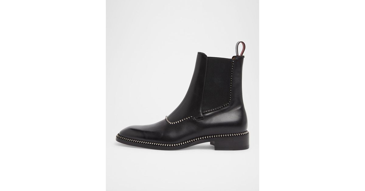 Christian Louboutin cocoriclou Black Leather Men\'s Boots Christian Louboutin Cocoriclou Boot | REVERSIBLE main image 4