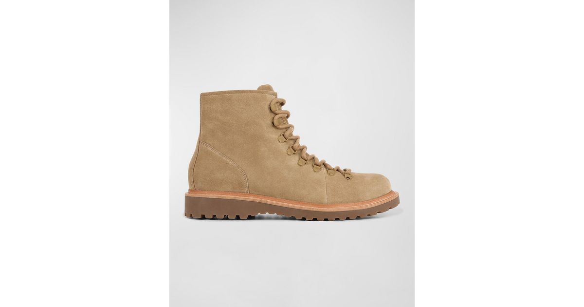 Vince Safi Suede Lace-up Boots in Natural for Men | Lyst