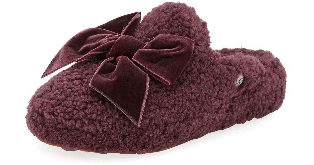 ugg satin bow slippers