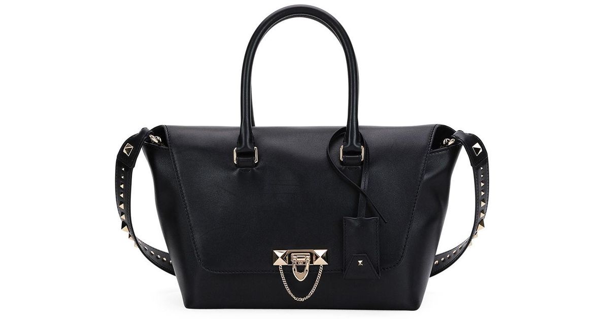 valentino rockstud satchel bag