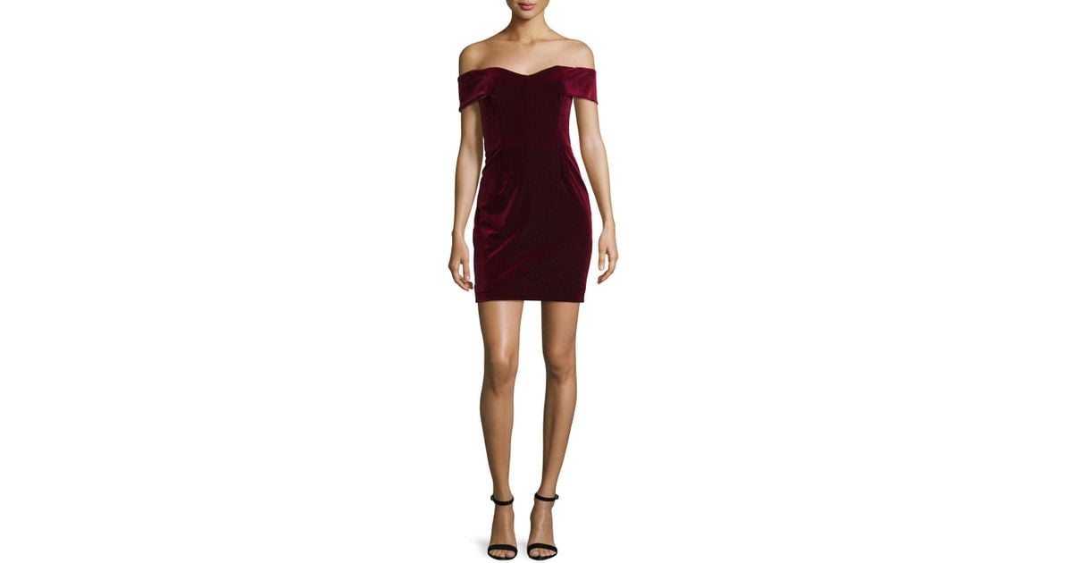 bordeaux velvet dress