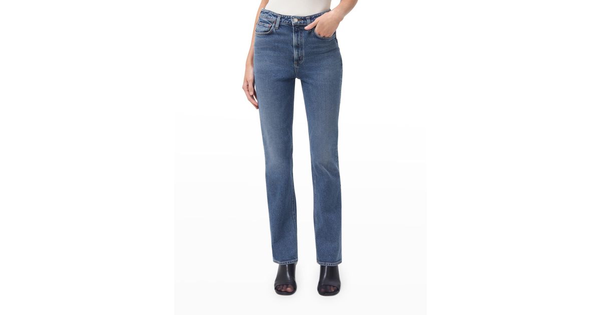 Agolde Valen High-rise Slim Bootcut Jeans in Blue | Lyst