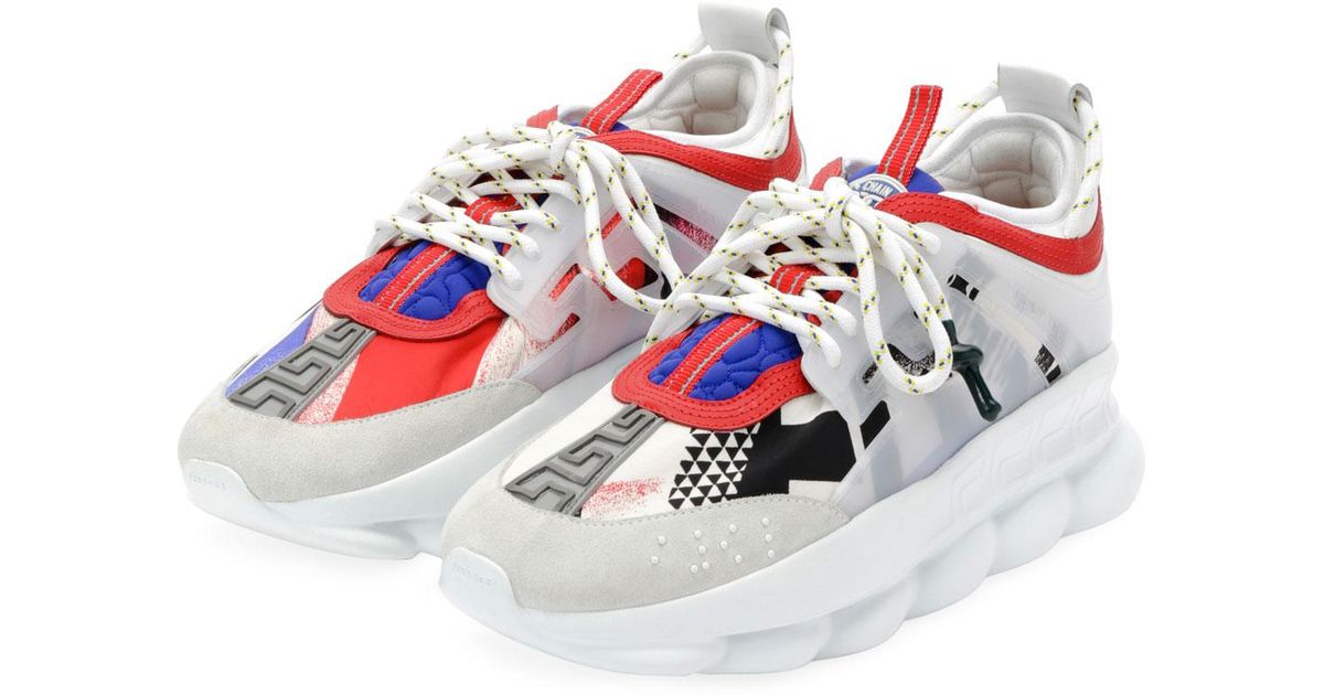 versace chain reaction sneaker boot