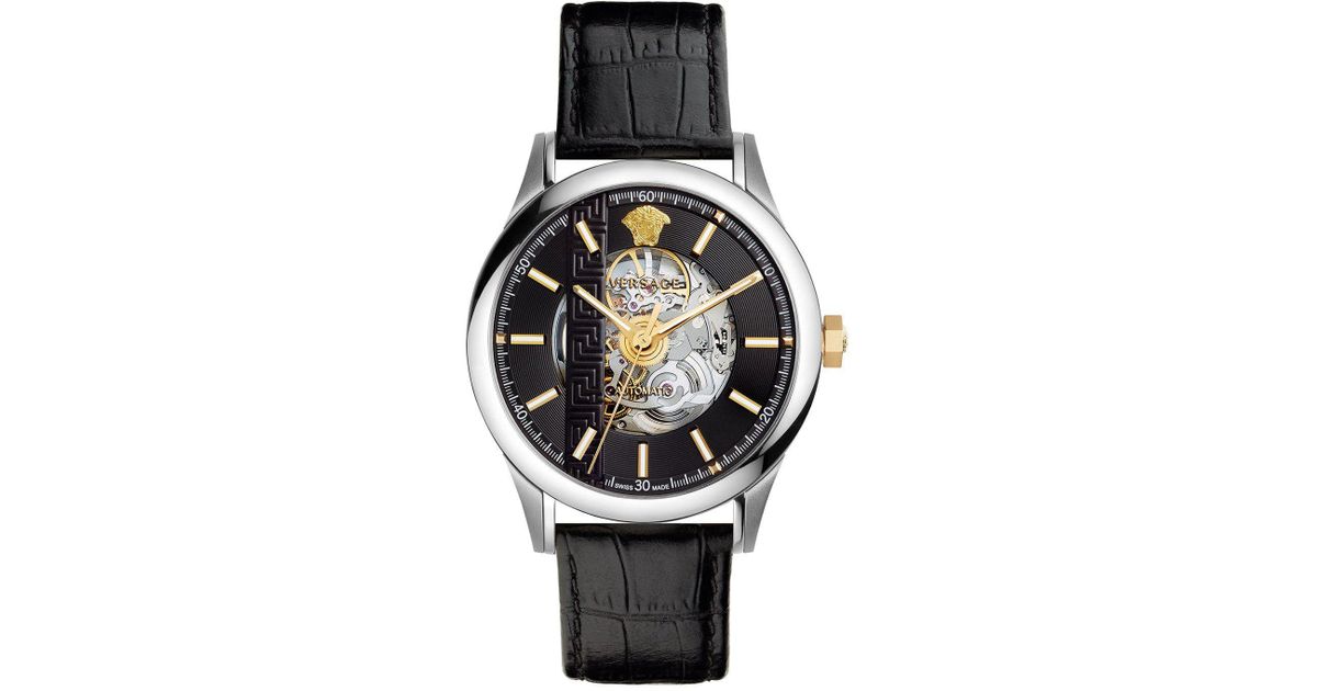versace skeleton watch