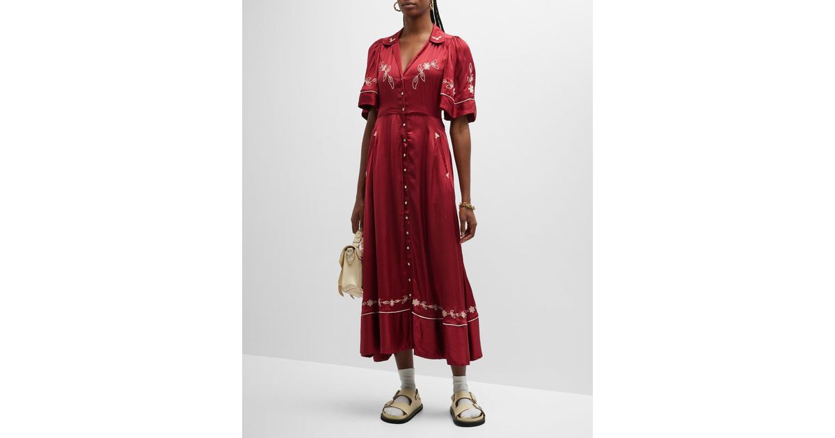 The Great The Western Bridge Dress in Red Lyst