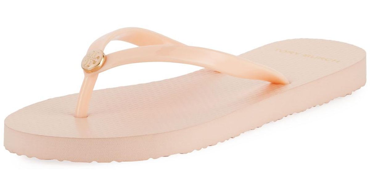 tory burch blush flip flops