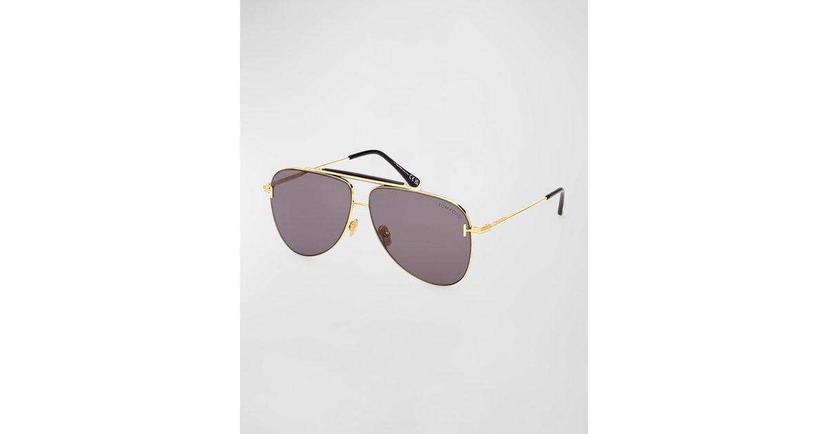Tom ford best sale metal aviator sunglasses