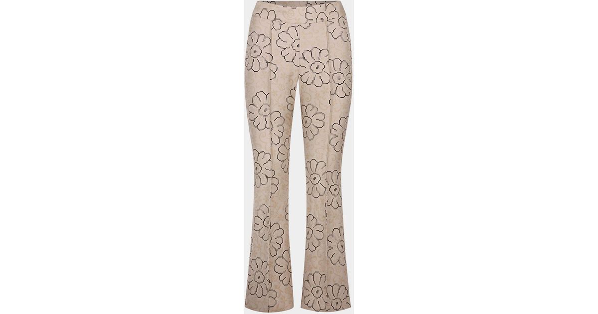 Smythe Pintuck Flare Pant Navy