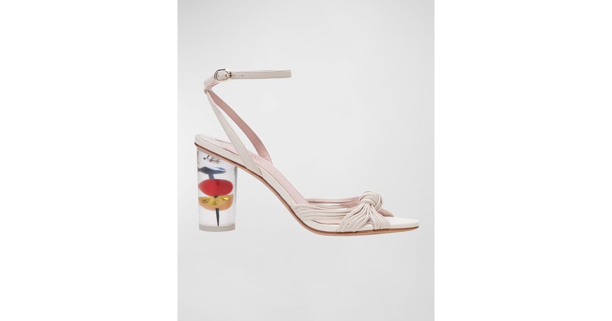 Kate Spade Happy Hour Cocktail-heel Strappy Sandals | Lyst